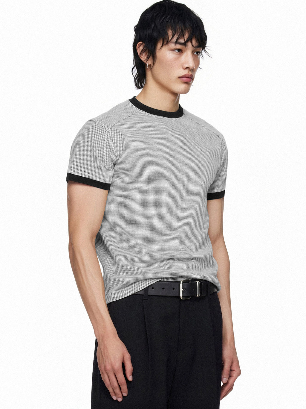 Textured Waffle Contour T-Shirt