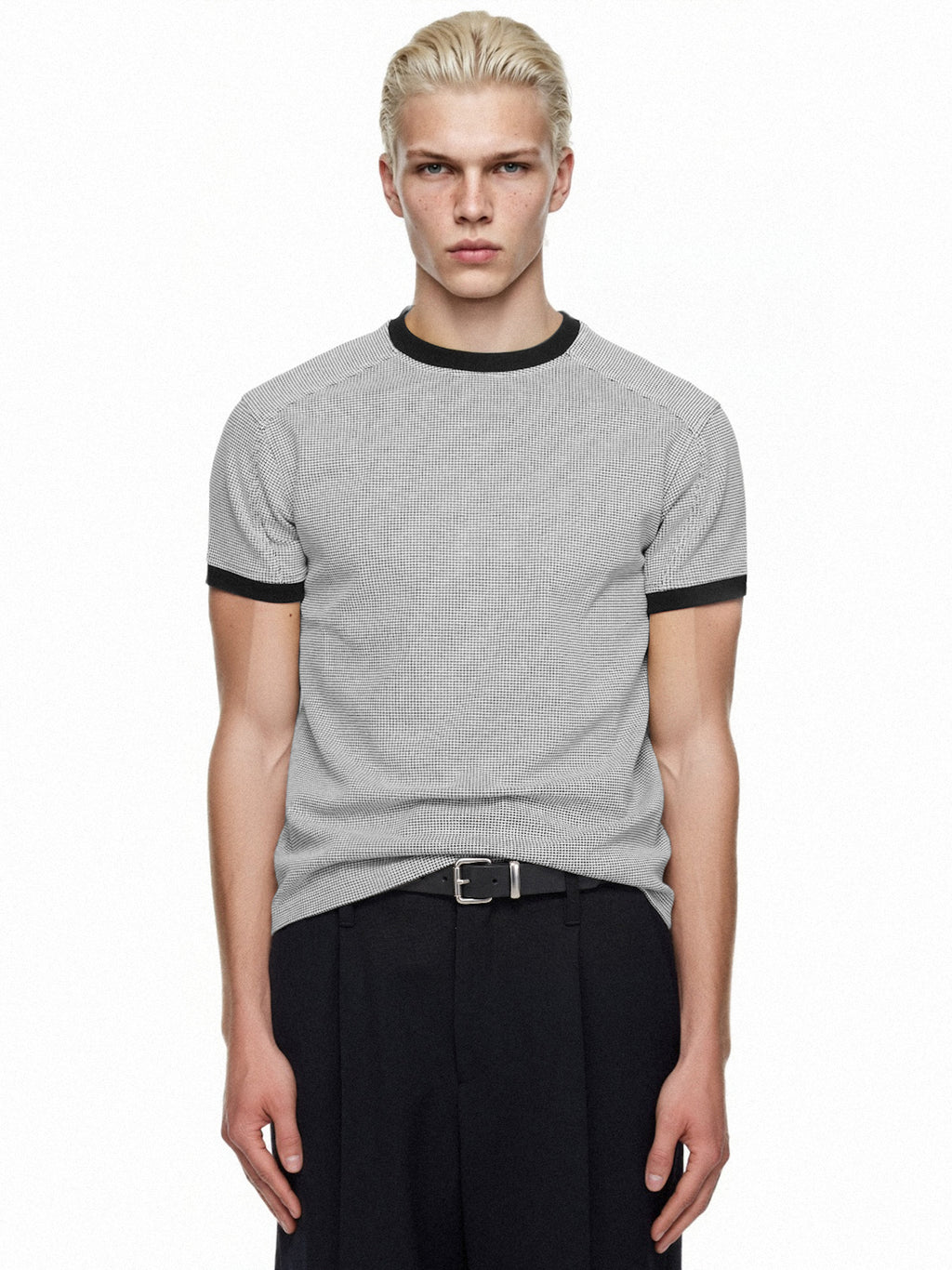 Textured Waffle Contour T-Shirt