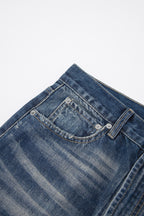 Faded Indigo Straight Leg Denim