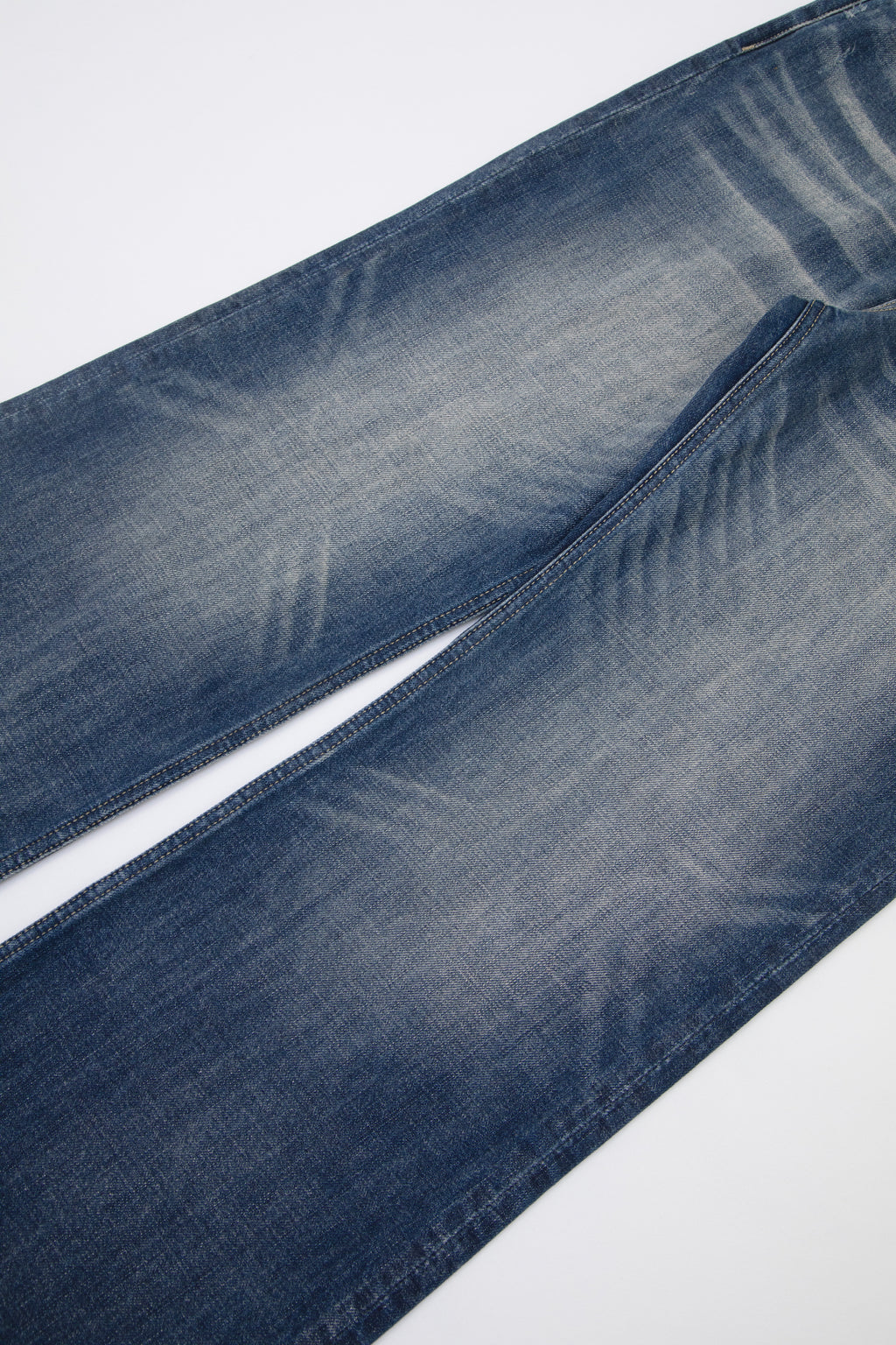 Faded Indigo Straight Leg Denim