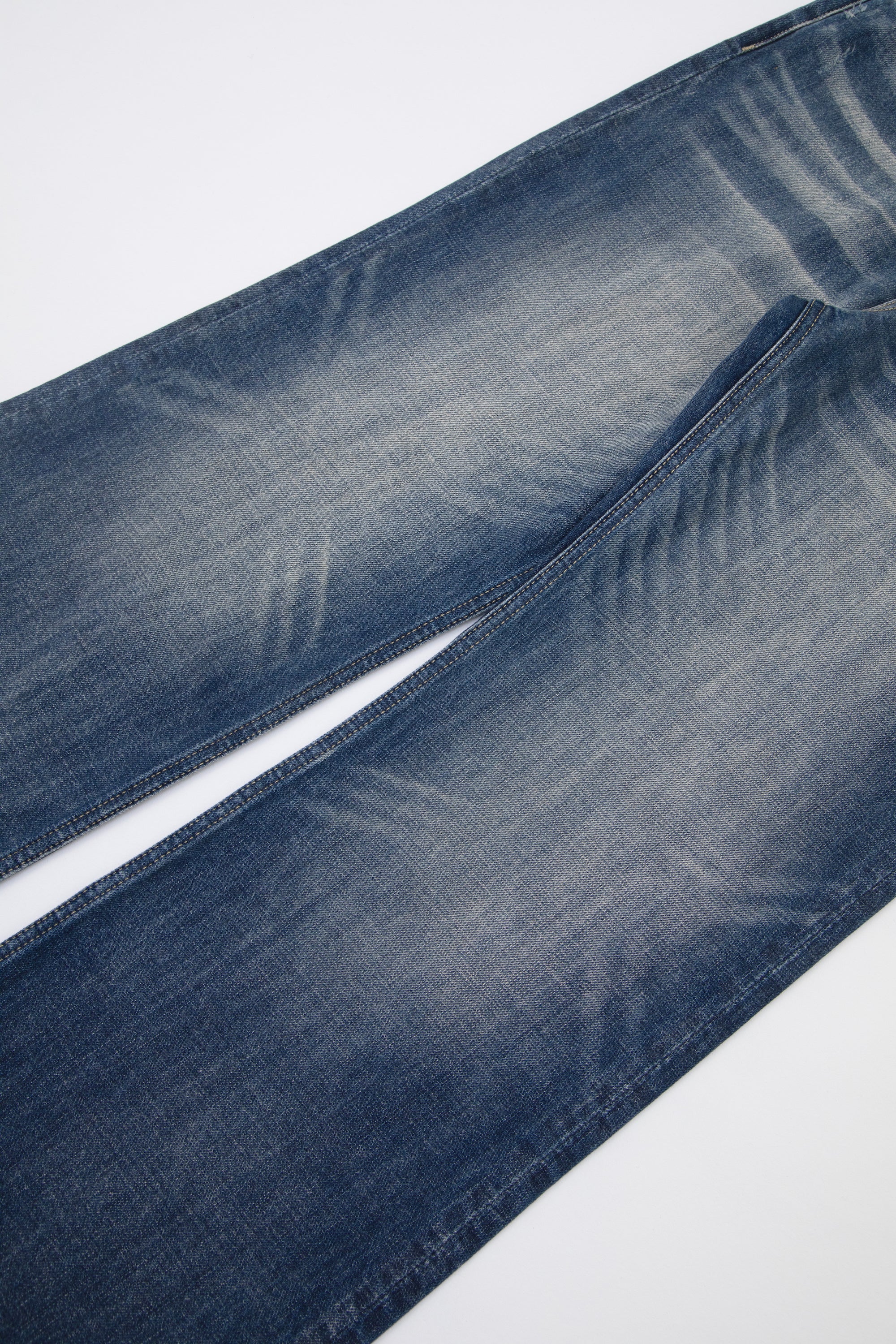 Faded Indigo Straight Leg Denim
