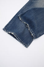 Faded Indigo Straight Leg Denim
