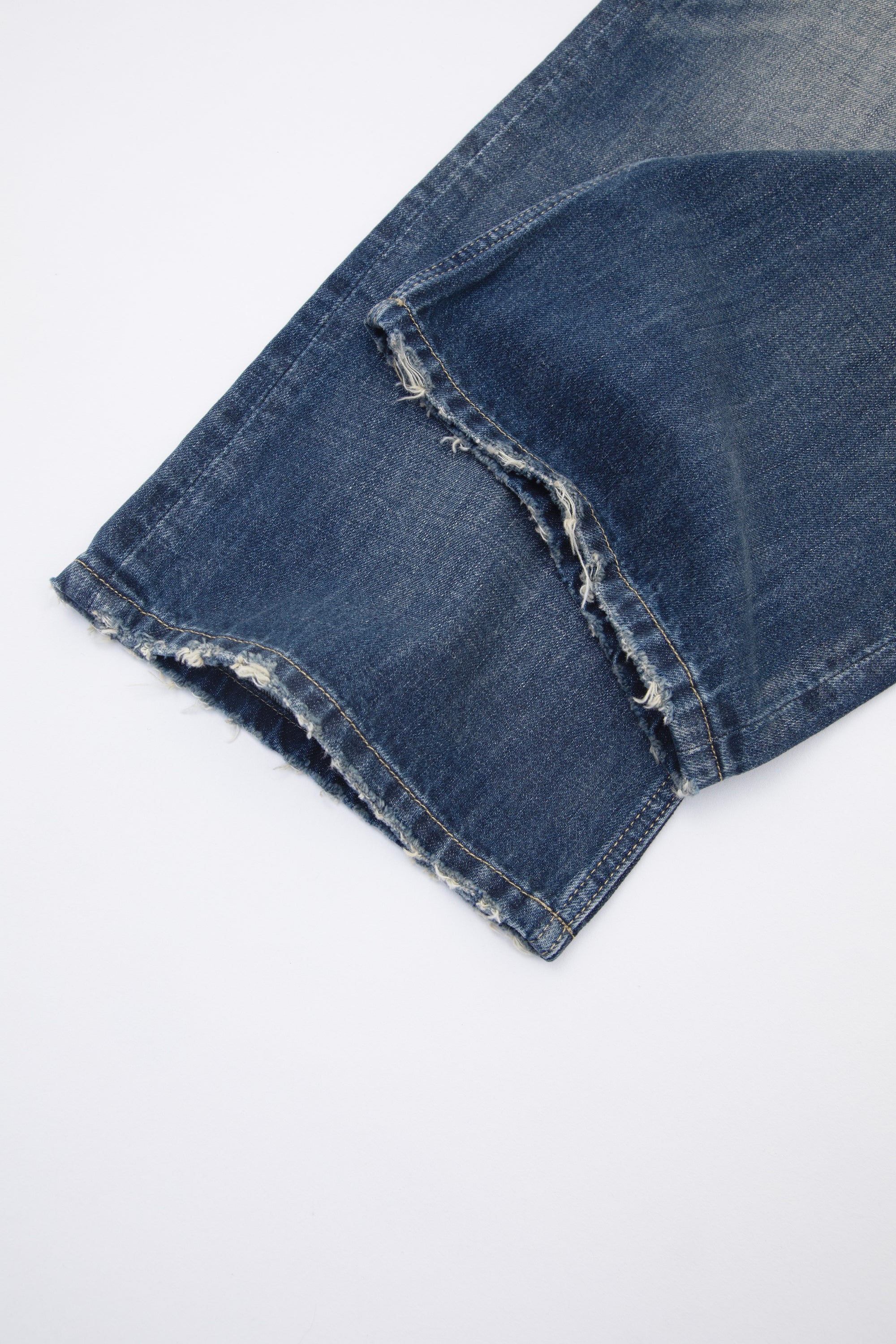 Faded Indigo Straight Leg Denim