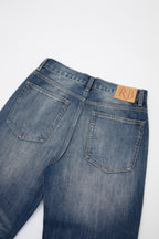 Faded Indigo Straight Leg Denim
