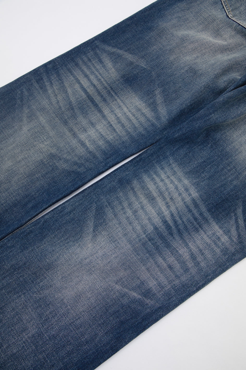 Faded Indigo Straight Leg Denim