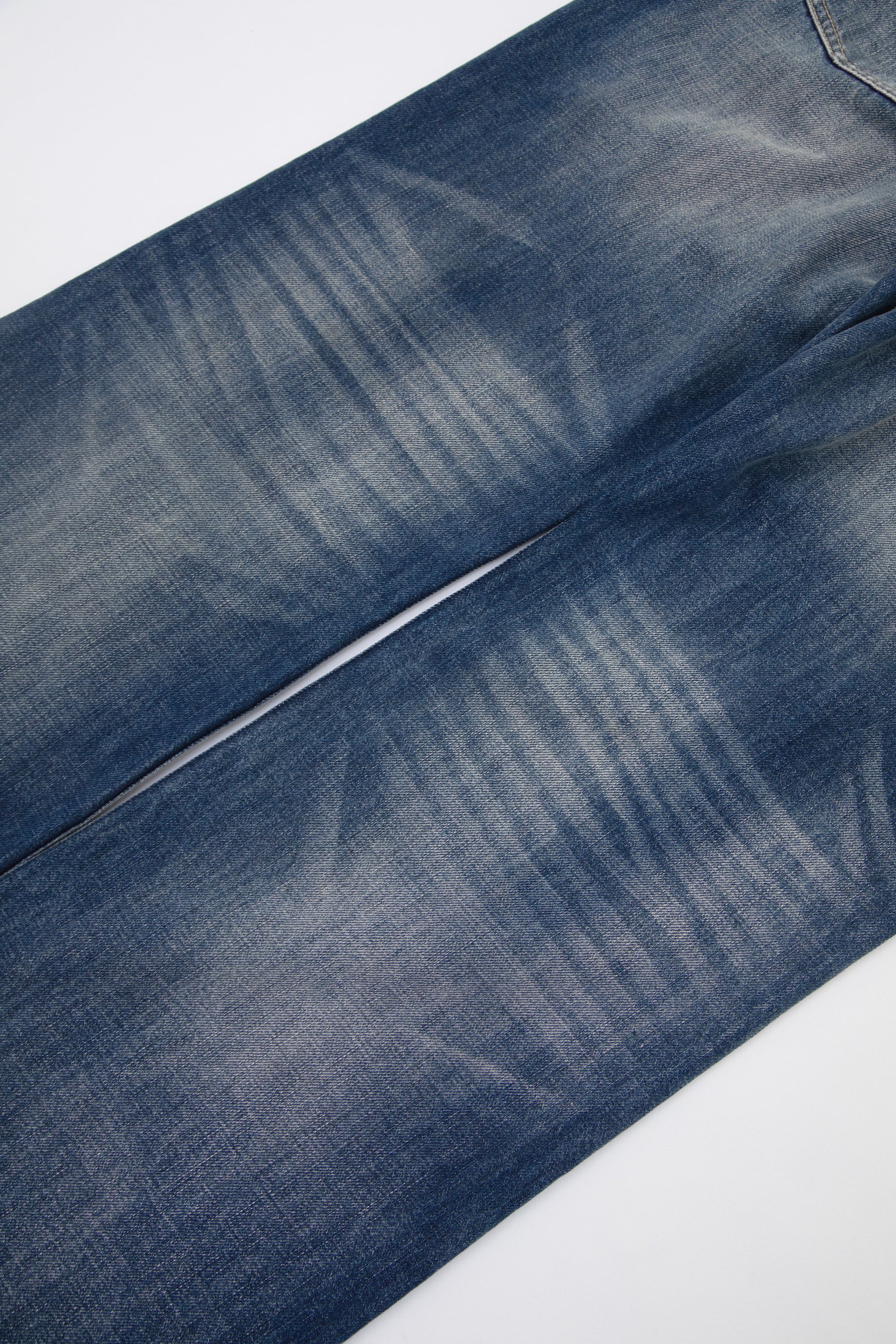 Faded Indigo Straight Leg Denim