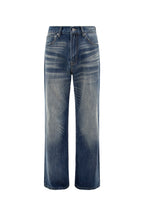 Faded Indigo Straight Leg Denim