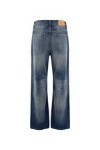 Faded Indigo Straight Leg Denim