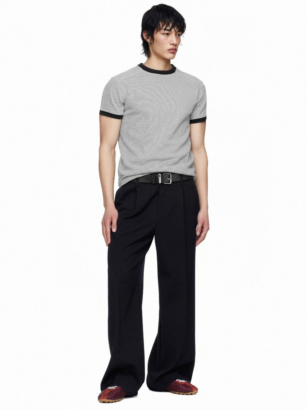 Textured Waffle Contour T-Shirt