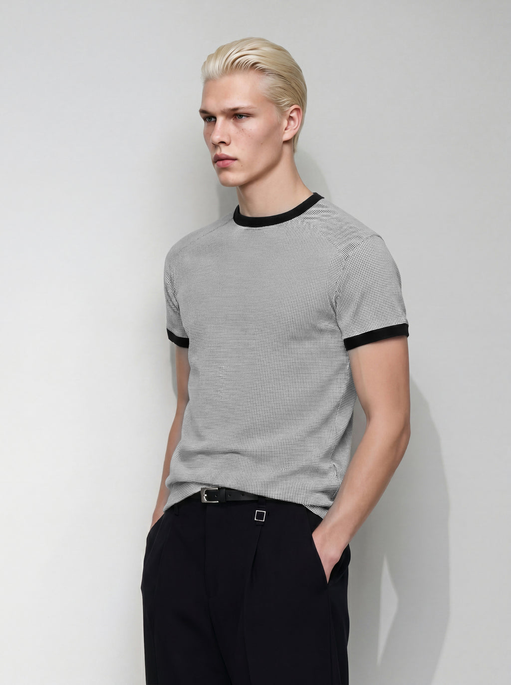 Textured Waffle Contour T-Shirt