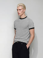 Textured Waffle Contour T-Shirt