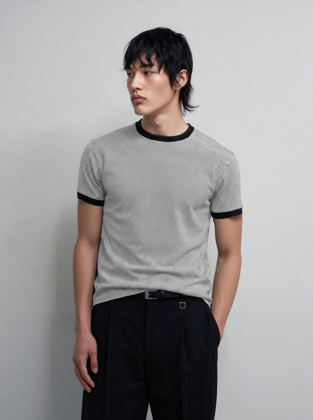 Textured Waffle Contour T-Shirt